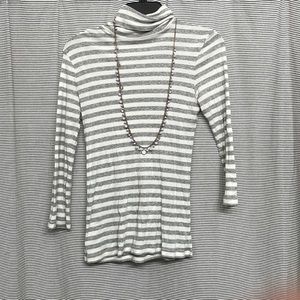 Sparkly striped turtleneck